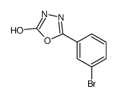 5-(3-bromophenyl)-3H-1,3,4-oxadiazole-2-thione结构式