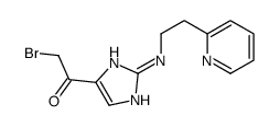 2-bromo-1-[2-(2-pyridin-2-ylethylamino)-1H-imidazol-5-yl]ethanone Structure