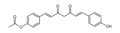 mono-O-acetylbisdemethoxycurcumin结构式