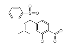 4-[1-(benzenesulfonyl)-3-methylbut-2-enyl]-2-chloro-1-nitrobenzene Structure