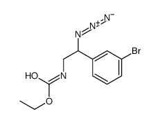 ethyl N-[2-azido-2-(3-bromophenyl)ethyl]carbamate Structure