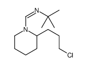 N-tert-butyl-1-[2-(3-chloropropyl)piperidin-1-yl]methanimine结构式