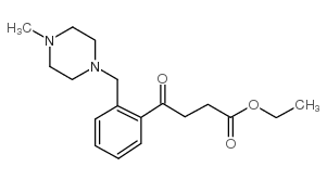 ETHYL 4-[2-(4-METHYLPIPERAZINOMETHYL)PHENYL]-4-OXOBUTYRATE结构式