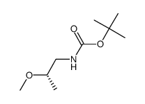 tert-butyl N-[(2S)-2-methoxypropyl]carbamate结构式