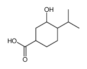 外消旋-3-羟基-4-异丙基-环己烷羧酸结构式