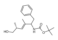 [benzyl-5-hydroxyl-2,4R-dimethylpent-2-enyl]carbamic acid tert-butyl ester Structure