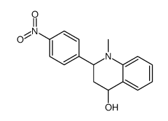 1-methyl-2-(4-nitrophenyl)-3,4-dihydro-2H-quinolin-4-ol结构式