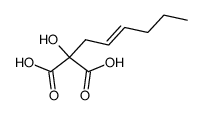 Hex-2-en-1-yl-tartronsaeure Structure