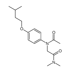 2-[N-acetyl-4-(3-methylbutoxy)anilino]-N,N-dimethylacetamide结构式