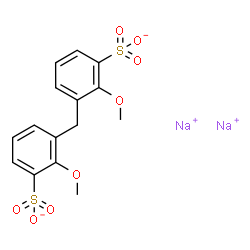 disodium methylenebis(methoxybenzenesulphonate) Structure