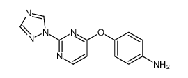 4-[2-(1,2,4-triazol-1-yl)pyrimidin-4-yl]oxyaniline结构式