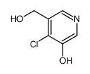 4-chloro-5-(hydroxymethyl)pyridin-3-ol结构式