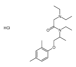 2-(diethylamino)-N-[1-(2,4-dimethylphenoxy)propan-2-yl]-N-ethylacetamide,hydrochloride Structure