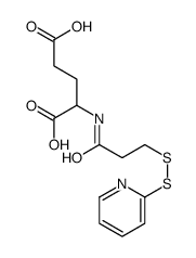 2-[3-(pyridin-2-yldisulfanyl)propanoylamino]pentanedioic acid Structure