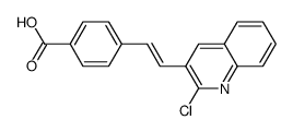 4-[(E)-2-(2-chloro-3-quinolinyl)ethenyl]benzoic acid Structure