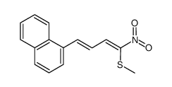 1-[(1E,3Z)-(4-methylsulfanyl-4-nitrobuta-1,3-dienyl)]naphthalene Structure