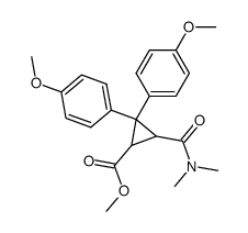 3,3-Bis-(4-methoxy-phenyl)-2r-dimethylaminocarbonyl-cyclopropan-1c-carbonsaeure-methylester Structure