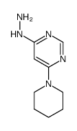 4-hydrazino-6-(piperidin-1-yl)pyrimidine Structure