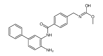 Carbamic acid, N-[[4-[[(4-amino[1,1'-biphenyl]-3-yl)amino]carbonyl]phenyl]Methyl]-, Methyl ester structure