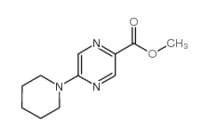 METHYL 5-(1-PIPERIDINYL)-2-PYRAZINECARBOXYLATE structure