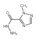 1H-1,2,4-Triazole-5-carboxylicacid,1-methyl-,hydrazide(9CI) Structure