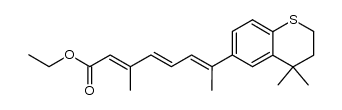 ethyl (2E,4E,6E)-3,7-dimethyl-7-(1,2,3,4-tetrahydro-4,4-dimethyl-6-thiochromanyl)-2,4,6-heptatrienoate Structure