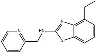 4-Ethyl-N-(pyridin-2-ylmethyl)-1,3-benzothiazol-2-amine Structure