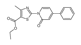 ethyl 4-methyl-2-(2-oxo-4-phenylpyridin-1(2H)-yl)thiazole-5-carboxylate Structure