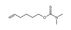 O-hex-5-enyl dimethylcarbamothioate结构式