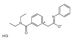 1-(2-anilino-2-oxoethyl)-N,N-diethylpyridin-1-ium-3-carboxamide,chloride结构式
