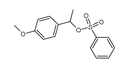 1-(p-methoxyphenyl)ethyl bezenosulfonate结构式