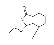 1H-Isoindol-1-one,3-ethoxy-2,3,3a,4,7,7a-hexahydro-2,4-dimethyl-,(3alpha,3aalpha,4bta,7aalpha)-(9CI) picture