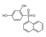 4-naphthalen-1-ylsulfonylbenzene-1,3-diol结构式