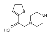 2-Piperazin-1-yl-1-thiophen-2-yl-ethanone hydrochloride structure