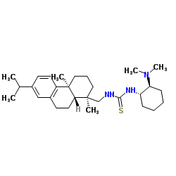 1-[[(1R,4aS,10aR)-1,4a-dimethyl-7-propan-2-yl-2,3,4,9,10,10a-hexahydrophenanthren-1-yl]methyl]-3-[(1S,2S)-2-(dimethylamino)cyclohexyl]thiourea picture