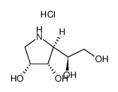 1,4-Dideoxy-1,4-imino-D-talitol Hydrochloride Structure