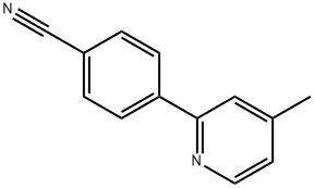 4-(4-Methyl-2-pyridyl)benzonitrile结构式
