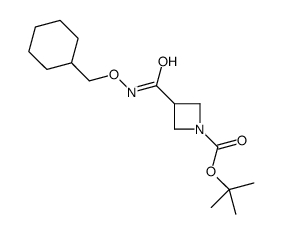 tert-butyl 3-(cyclohexylmethoxycarbamoyl)azetidine-1-carboxylate Structure