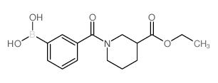 (3-(3-(乙氧基羰基)哌啶-1-羰基)苯基)硼酸结构式