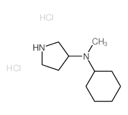 N-Cyclohexyl-N-methyl-3-pyrrolidinamine dihydrochloride Structure