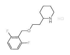 2-{2-[(2,6-Difluorobenzyl)oxy]ethyl}piperidine hydrochloride结构式