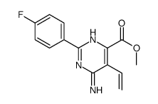 methyl 6-amino-5-ethenyl-2-(4-fluorophenyl)pyrimidine-4-carboxylate Structure