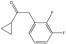 1-CYCLOPROPYL-2-(2,3-DIFLUOROPHENYL)ETHAN-1-ONE Structure