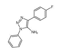 1H-1,2,3-TRIAZOL-5-AMINE, 4-(4-FLUOROPHENYL)-1-PHENYL- picture