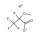 potassium 2,3,3,3-tetrafluoro-2-methoxypropanoate Structure