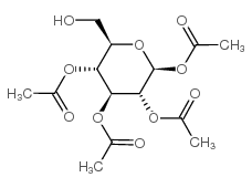 1,2,3,4-四-O-乙酰基-β-D-吡喃葡萄糖结构式