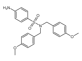 4-amino-N,N-bisPMB-benzenesulfonamide结构式