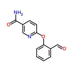 6-(2-Formylphenoxy)nicotinamide structure