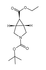 (1R,5S,6r)-3-tert-butyl 6-ethyl 3-azabicyclo[3.1.0]hexane-3,6-dicarboxylate Structure