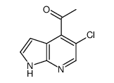 1-(5-chloro-1H-pyrrolo[2,3-b]pyridin-4-yl)ethanone Structure